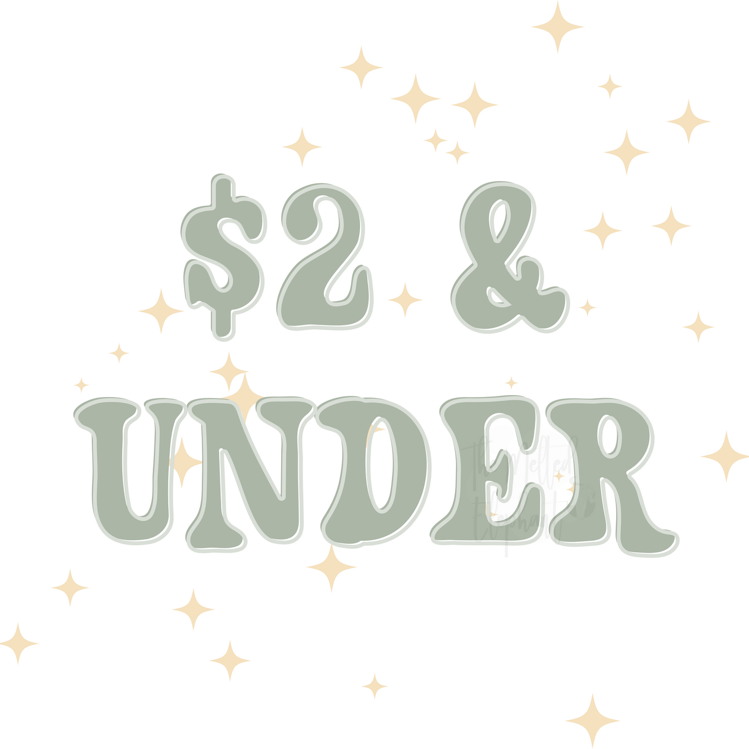 $2 & under