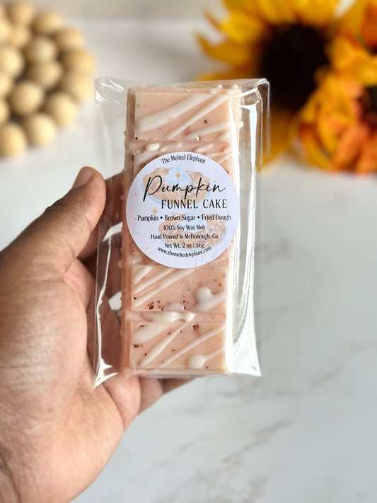 Pumpkin Funnel Cake Wax Melt Snap Bar