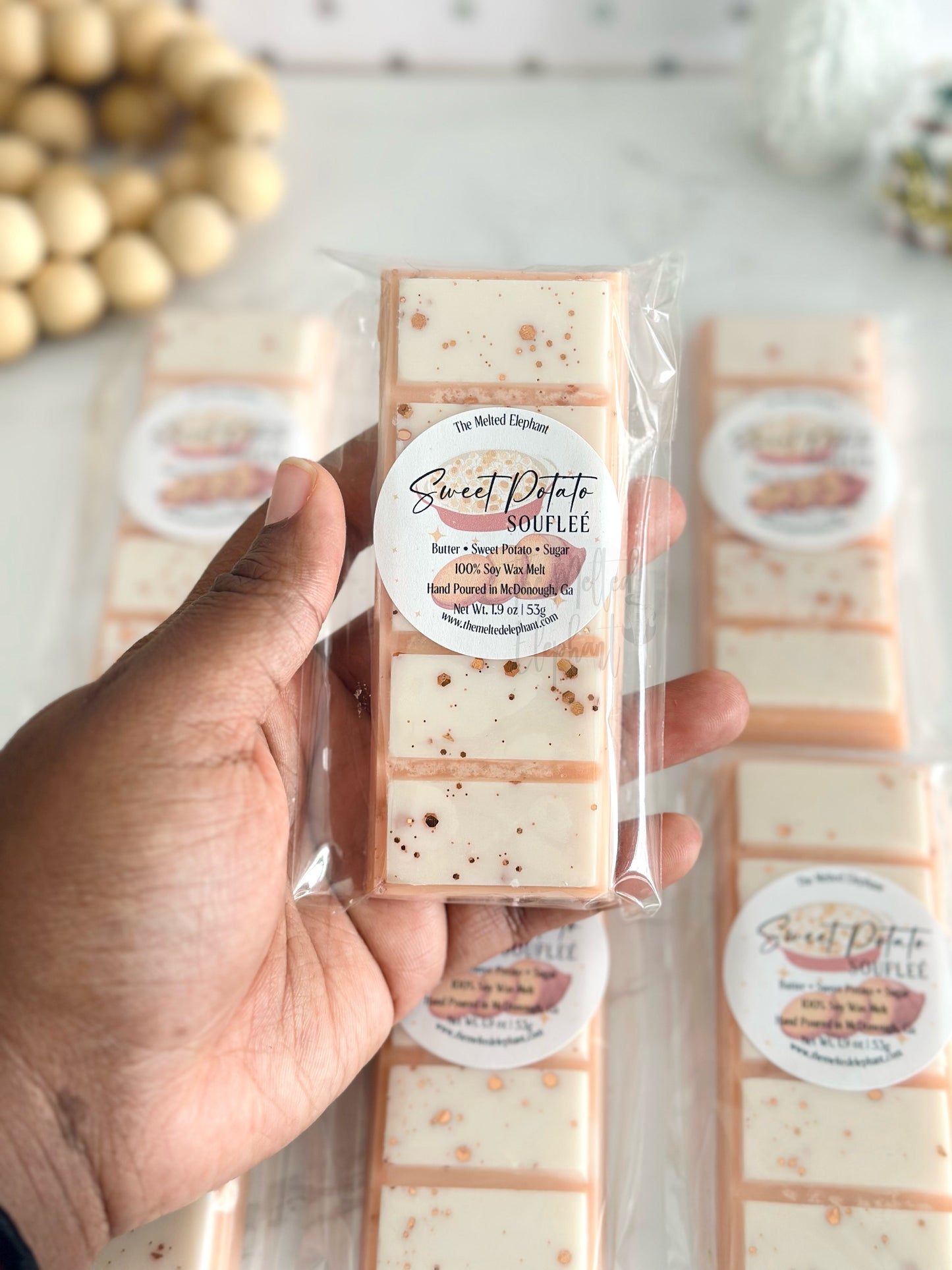 Sweet Potato Soufflé Wax Melt Snap Bar