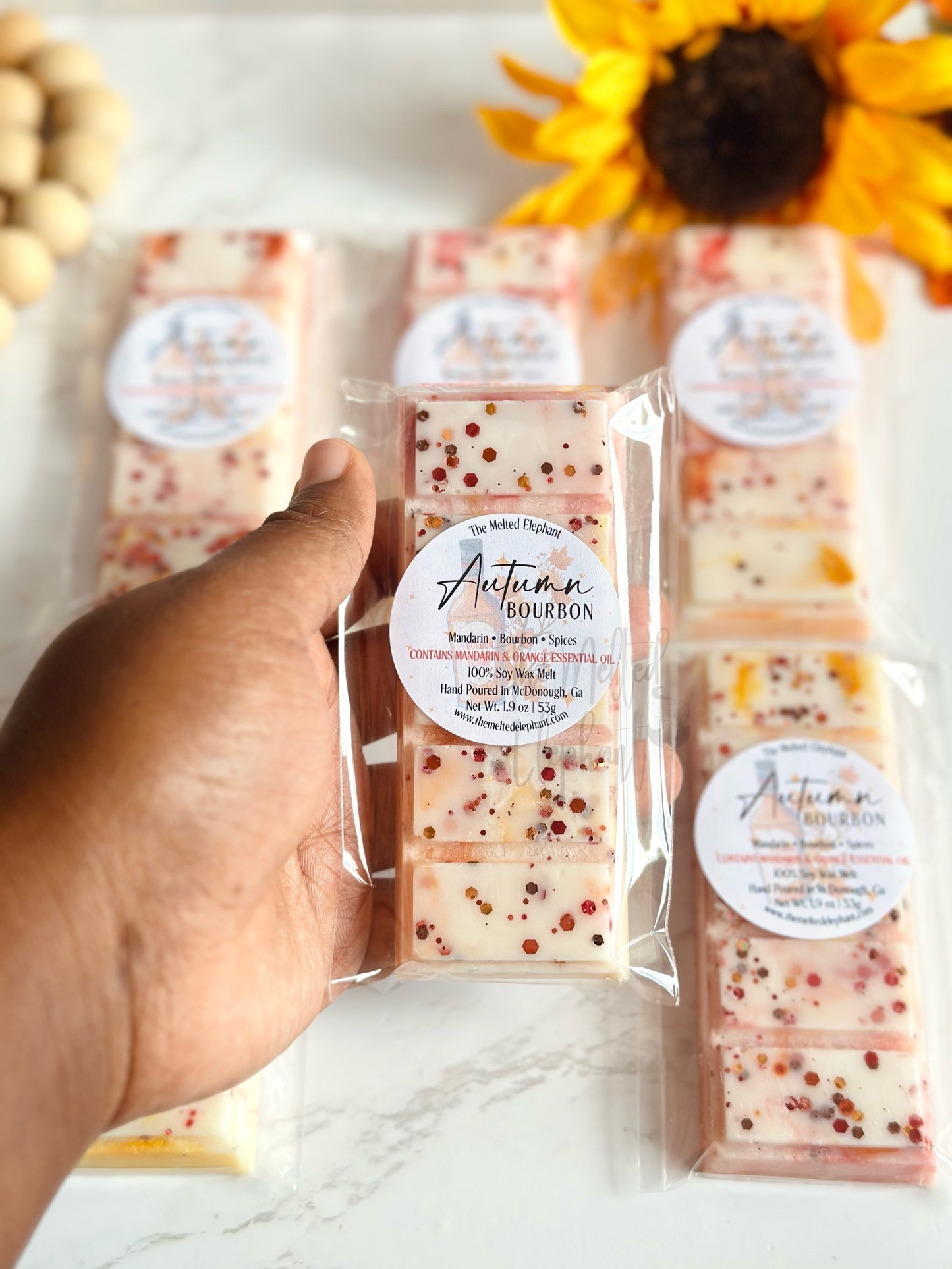 Autumn Bourbon Wax Melt Snap Bar