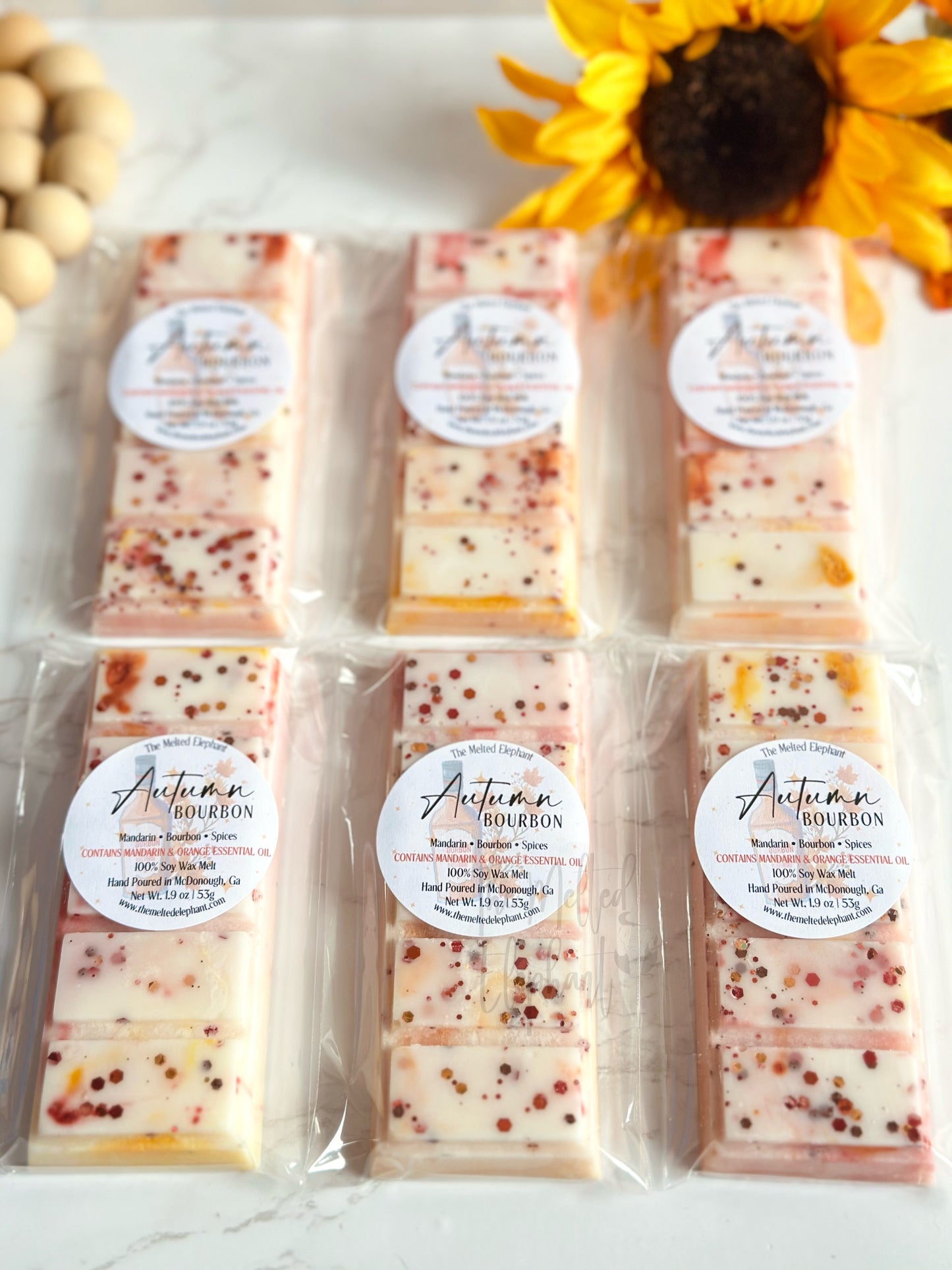 Autumn Bourbon Wax Melt Snap Bar