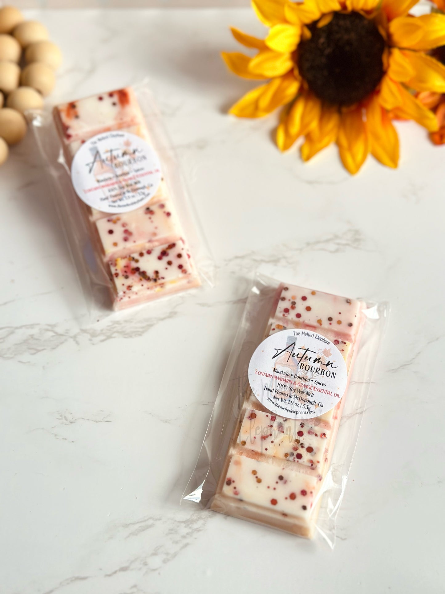 Autumn Bourbon Wax Melt Snap Bar